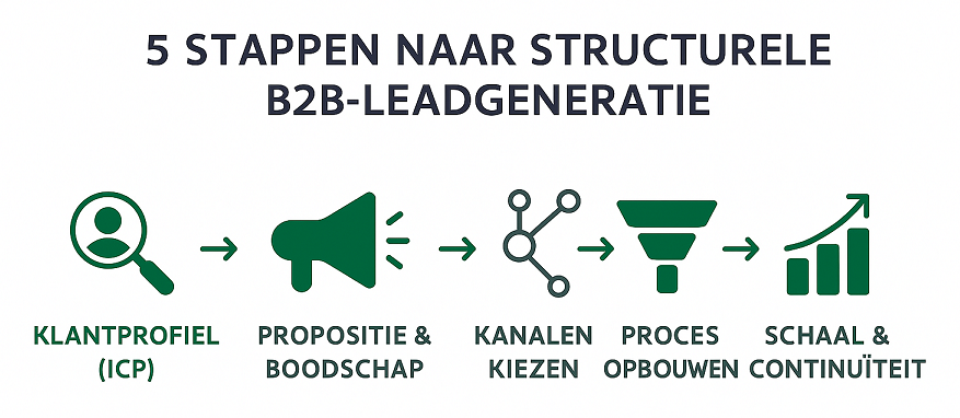 5 stappen naar structurele B2B-leadgeneratie - SalesCompagnie