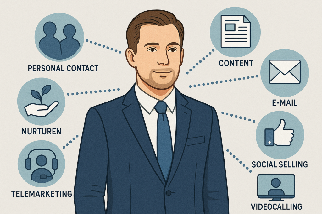 Hybride sales kiest in elke stap de beste contactvorm - SalesCompagnie